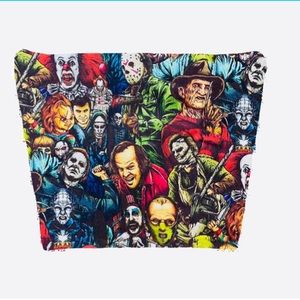Classic Horror Movie Characters makeup style bag.